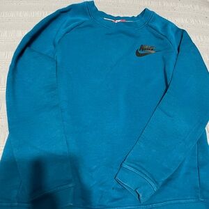 Blue Nike crew